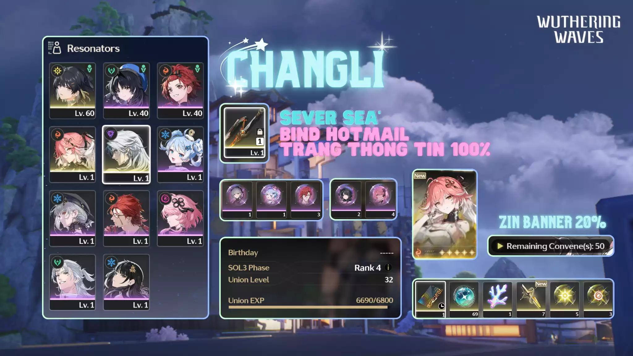 [Sea][UL33] Changli Trấn [đã lệch]